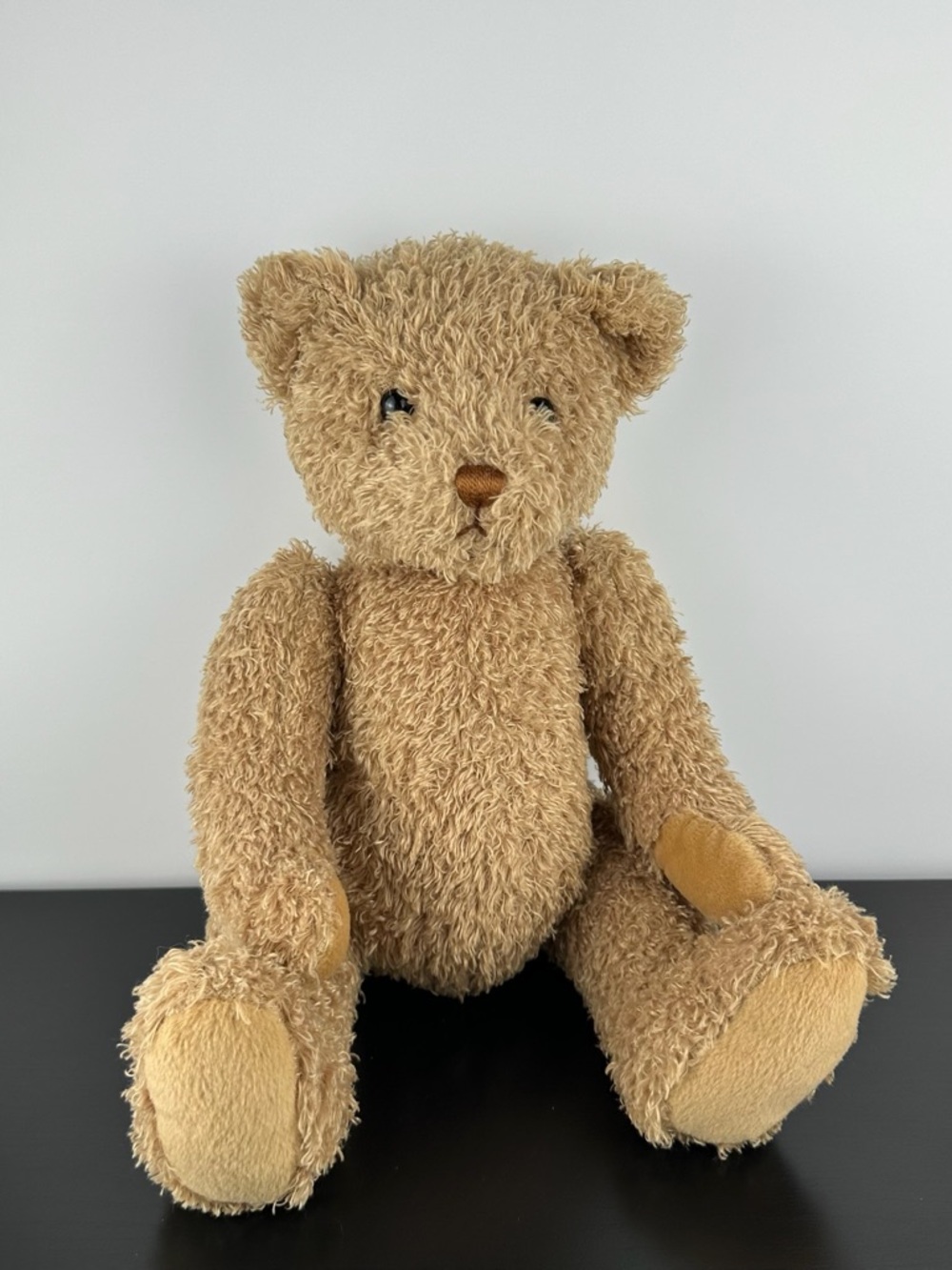 Gund Rare Curly Brown Tan Sitting Teddy Bear 13” #43198 Plush Stuffed Animal